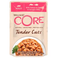 CORE Tender Cuts влажный корм для кошек, (курица, лосось и тунец) 85 гр.